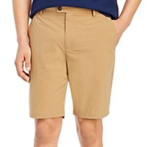 7 For All Mankind Men's Khaki Flat Front Regular Fit Chino Shorts Size 29
